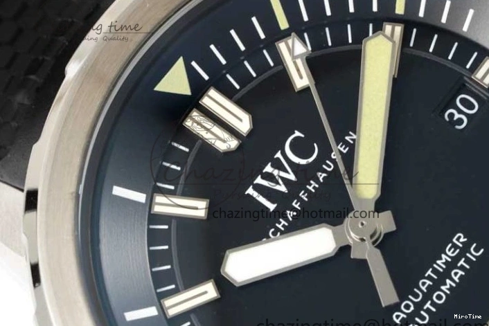 MIROTIME 1229 TechFriendly Aquatimer SS IW3290 RSF 1:1 Best Edition Black Dial on Black Rubber Strap A 7076